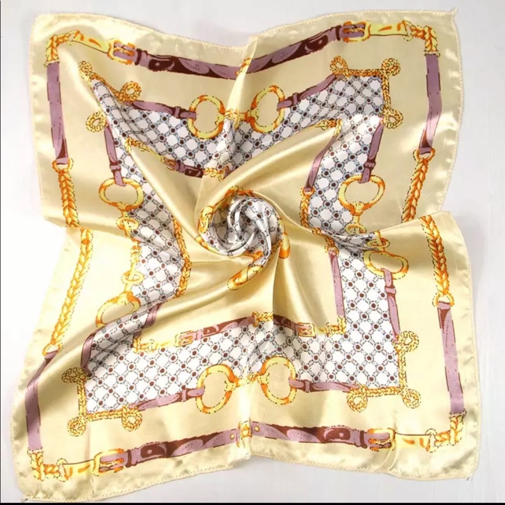 💕New Printed Silk Hair/ Purse/ Neck Scarf
